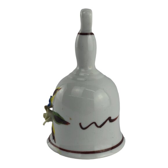 Vintage Capodimonte Porcelain Bell With Applied Floral Design - Picture 6 of 10